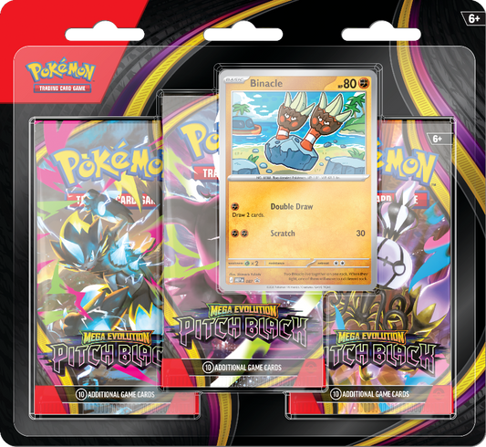Pokémon TCG: Mega Evolution Pitch Black - 3-Pack Blister